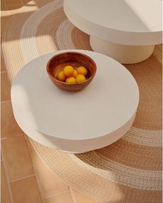 Beton kerek kerti dohányzóasztal ø 90 cm Aiguablava – Kave Home