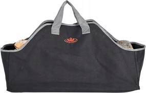 Táska Hordozó kandalló tűzifa fekete hordozható kosár strapabíró