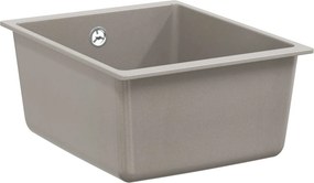 vidaXL Mosogató Szürke 370 x 460 mm 80% Kvarc és 20% Gyanta