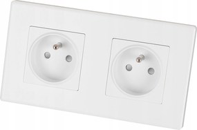 Dupla aljzat fehér Dupla keret és 2 x Miuun Leo aljzat szett