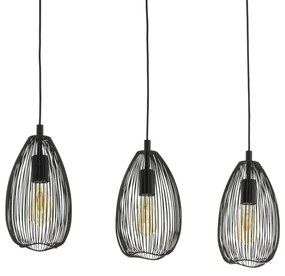 Eglo 49142 - Csillár zsinóron CLEVEDON 3xE27/60W/230V