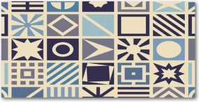 Konyhai panel Geometrikus háttér 120x60 cm Ragasztó