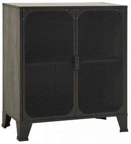 2 db szürke fém és MDF tárolószekrény 72 x 36 x 82 cm