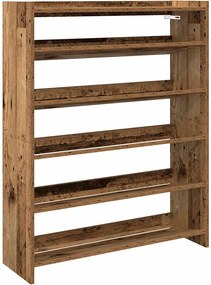 vidaXL antik fa szerelt fa cipőtartó 80x25x100 cm