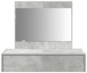 Fali öltöztetőasztal Beton Szürke 83x40x70 cm