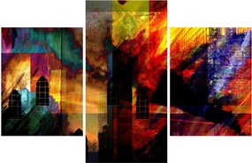 Kép - A város színes absztrakciója (90x60 cm)