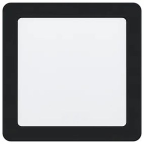LED panel , 10.5W , süllyesztett , négyzet, természetes fehér , fekete keret , EGLO , FUEVA 5 , 99188