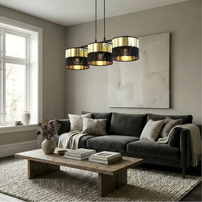 Emibig modern függeszték lux fekete arany emi1649/3