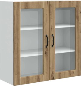 vidaXL Konyhaszekrény polcokkal Artisan tölgy 80 x 31 x 80 cm Faanyag