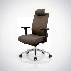 Ergonómikus, forgó irodai szék, barna: VECTOR