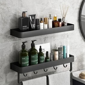 2x Függő Fürdőszobai Polc fúrás nélkül 40cm