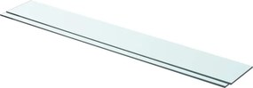 vidaXL 2 db átlátszó üveg paneles polc 90 x 12 cm
