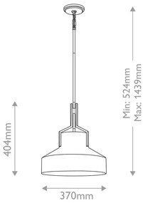 Quoizel QZ-BRECKEN-2P-OZ-ABG - BRECKEN csillár 2xE27/60W/230V fekete/márványmintás dekor