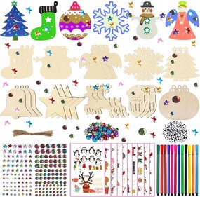 Karácsonyfadísz Szett Karácsonyi Fa Gyerek Diy Dekoráció Gömbök