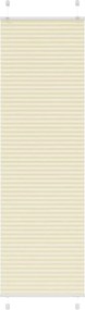 vidaXL pliszírozott redőny krém 65x200 cm szövetszélesség 64,4 cm