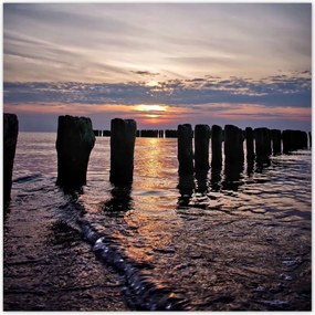 Poszterek 100x100 Hullámtörők a Balti-tengeren