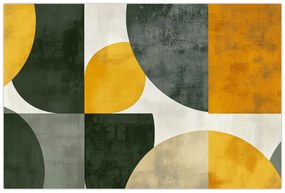 Kép - Olívazöld absztrakció (90x60 cm)