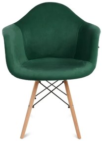 KÉSZLET 2x Étkezőszék NEREA 80x60,5 cm zöld/bükkfa