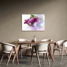 Kép - csokor tulipán (üvegen) (70x50 cm)