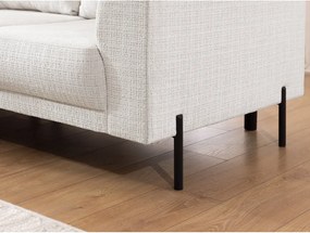 Bézs zsenília sarokkanapé (bal oldali-L alakú) Mauris – Ropez