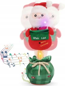 Játék Mikulás éneklő táncoló világító karácsonyi figura