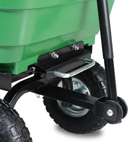 JEREMY billenős kerti talicska, 51x103,5x92,5cm, zöld Gardebruk