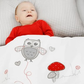 Fehér gurulós baldachinos bölcső 40x90 cm Adam &amp; Eule – Roba