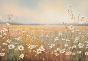 Dekoratív Fotótapéta Flizelin a Hálószobába Virágos rét 208x146 Ragasztó