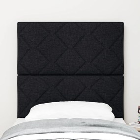 LED Fejvég Gyémánt Blokkok Dizájn Fekete 80 cm Szövet
