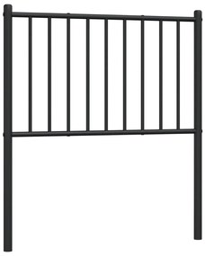 fekete fém fejtámla 75 cm