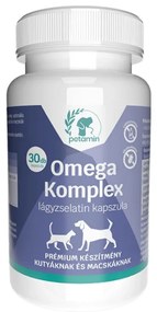 Omega Komplex (Omega 3,6,9) természetes lágyzselatin kapszula kutyáknak és macskáknak, 30 db kapszula - PETAMIN