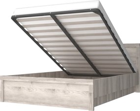 Ágy tárhellyel, 140x200, nairobi gesztenye, JESI NEW