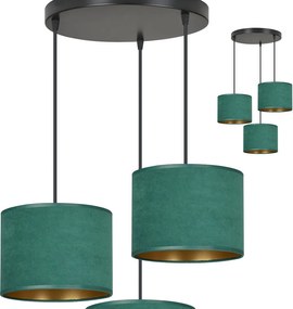 Emibig modern függeszték hilde fekete zöld emi1051/3prem