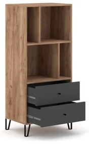 Komód SULA craft tölgy/fekete