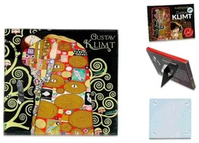 Üveg poháralátét - Klimt: Beteljesülés