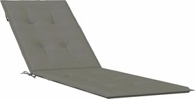vidaXL melange sötétszürke szövet nyugágypárna (75+105) x 50 x 4 cm