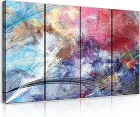 Vászonkép 120x80 Absztrakt modernizmus poliptych színek dinamika érzelmek textúra