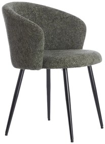 Khaki fém étkezőfotel szett 2 db-os Radaja – Light &amp; Living