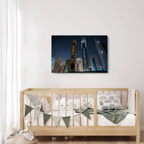 Éjszakai város képe (90x60 cm)