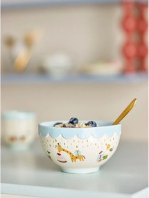 Világoskék-krémszínű kőedény gyerek tálka ø 13,5 cm Celebrate – Bloomingville Mini