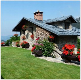 Poszterek 30x30 Házikó a hegyekben