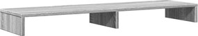 vidaXL szürke sonoma színű szerelt fa monitorállvány 100 x 27 x 10 cm
