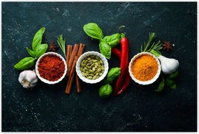 Poszterek 120x80 Egészséges konyha Fűszerek