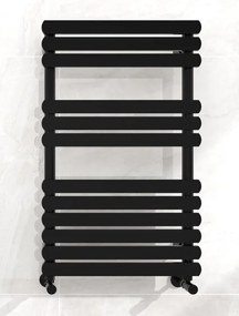 AREZZO design FLAT BLACK 800x500 törölközőszárítós radiátor AR-FB8050
