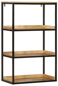 Könyvespolc 70x35x110 cm Tömör fa rusztikus mangóból