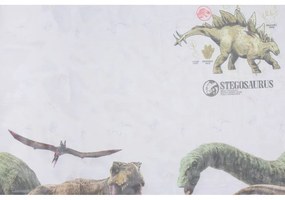 Átlátszó gyerek függöny 140x245 cm Jurassic - Mendola Fabrics