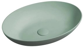 Sapho - FORMIGO ráültethető mosdó 60x40 cm beton/zöld