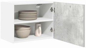 Függő szekrény Riga 2 pcs Beton szürke és fehér 50 x 31 x 40 cm