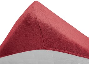 Frottír lepedő kiságyba vörös 60x120 cm