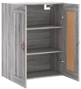 szürke sonoma szerelt fa fali szekrény 69,5 x 34 x 90 cm
